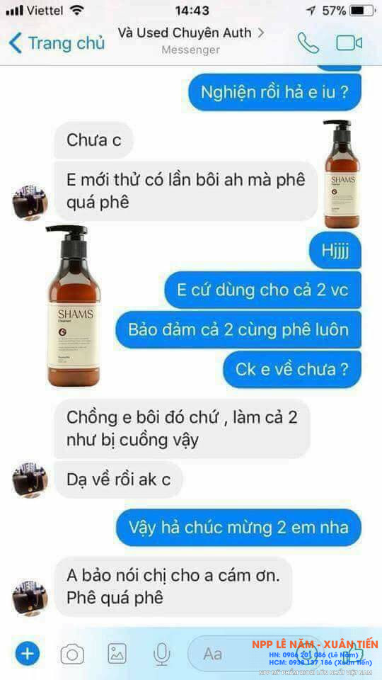 Review dung dịch vệ sinh Shams 4