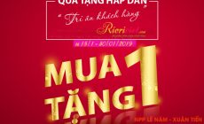 My pham riori khuyen mai 2019 mua 1 tang 1